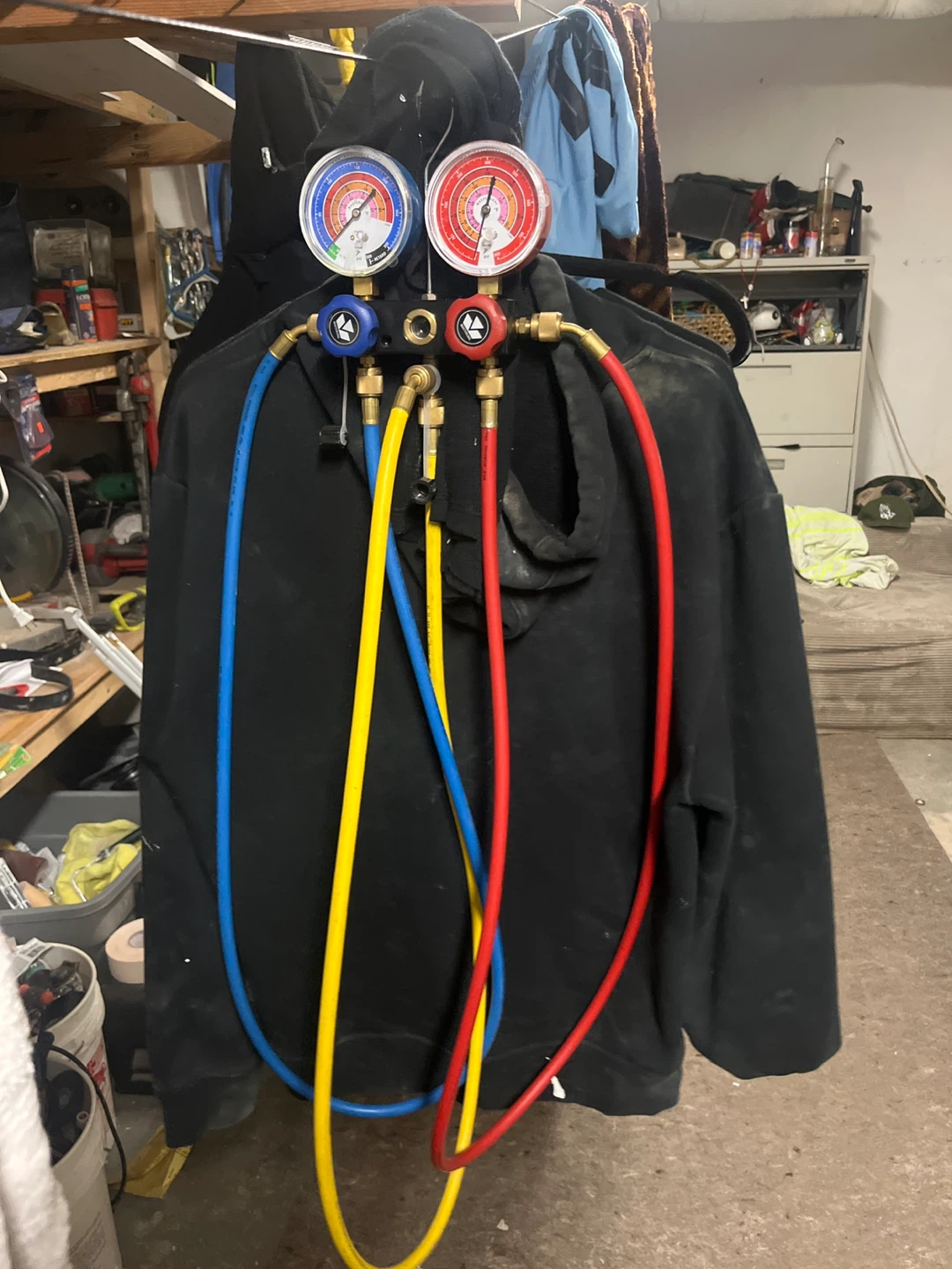 Refrigerant Manifold Gauge Set with Hoses