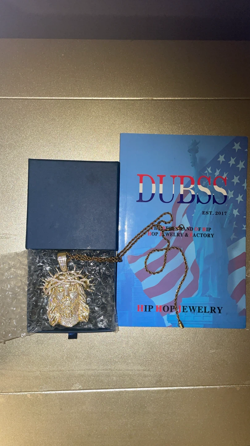 DUBSS Hip Hop Jewelry Jesus Piece Pendant Necklace