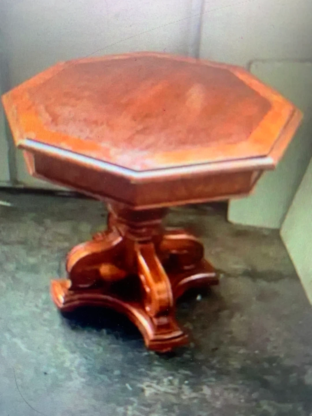 Beautiful solid wood table 25” w