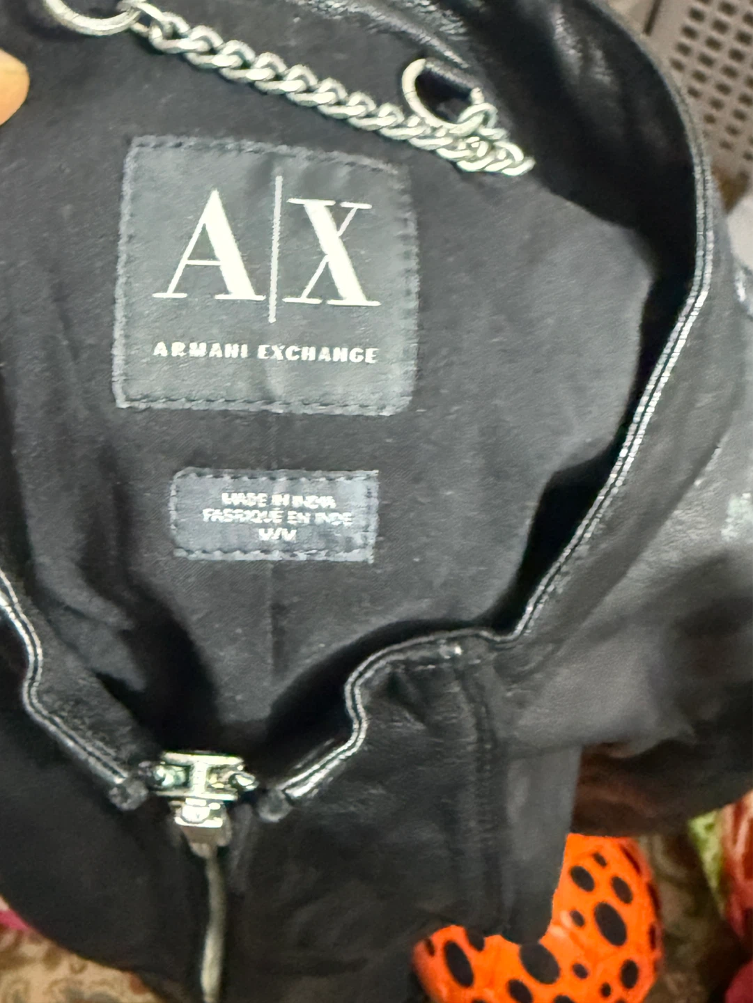 Armani Exchange Black Leather Jacket M/M - photo 3