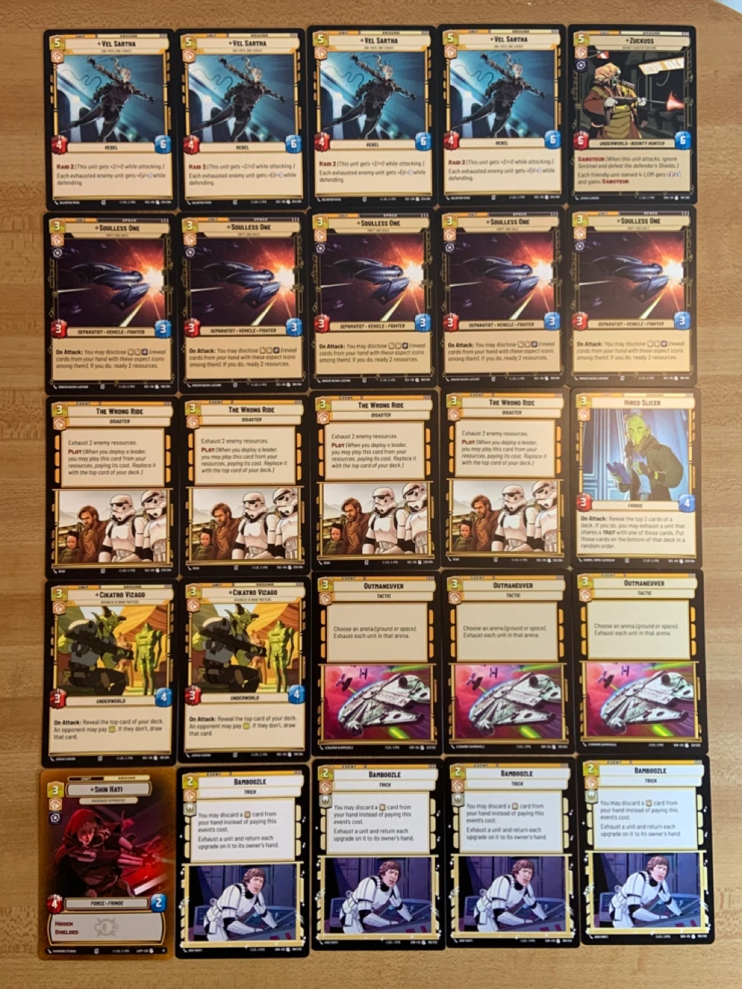 Star Wars Unlimited 50 Card Lot Uncommon Bundle - photo 2