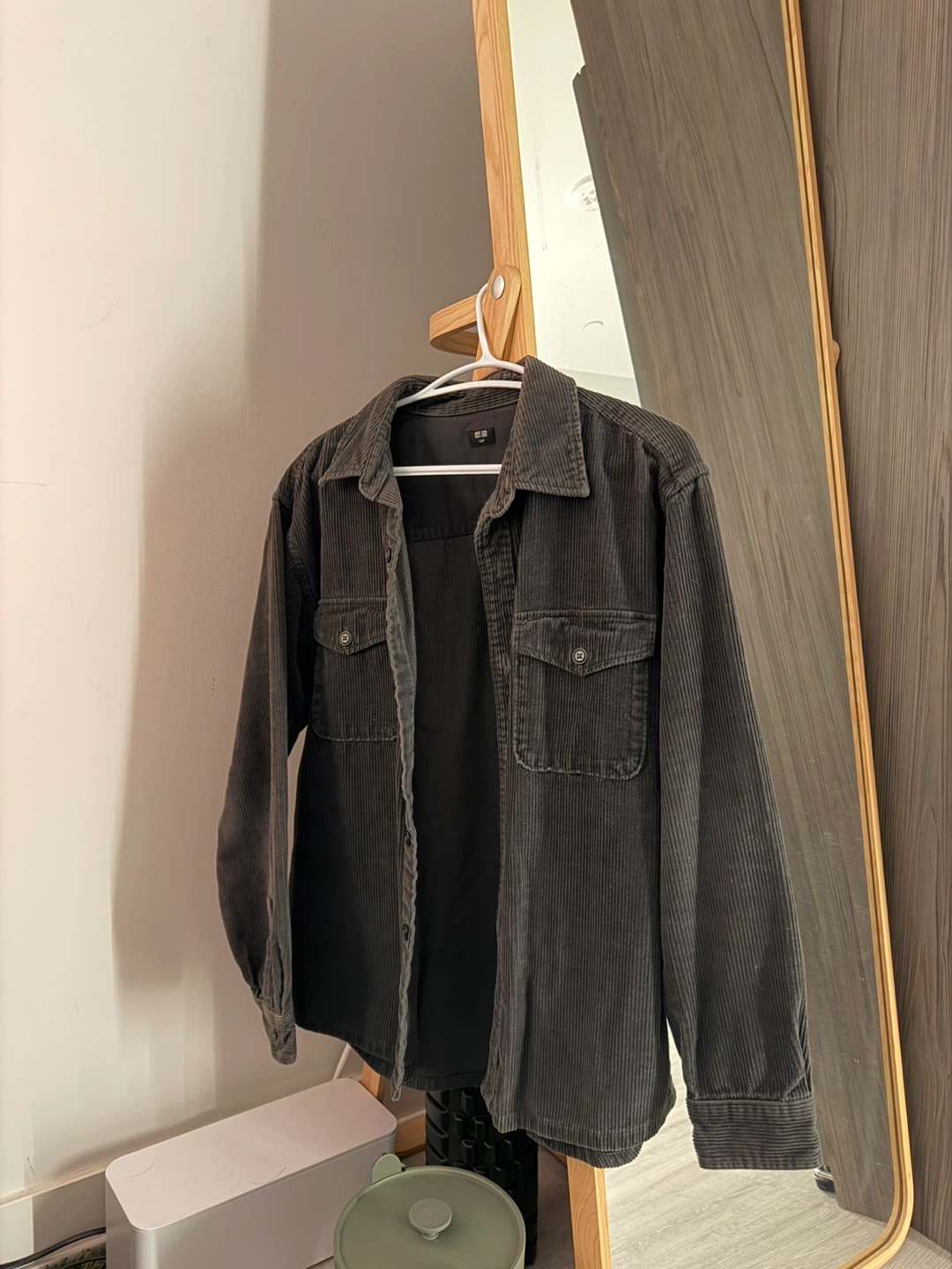 Uniqlo Corduroy Shacket - Charcoal