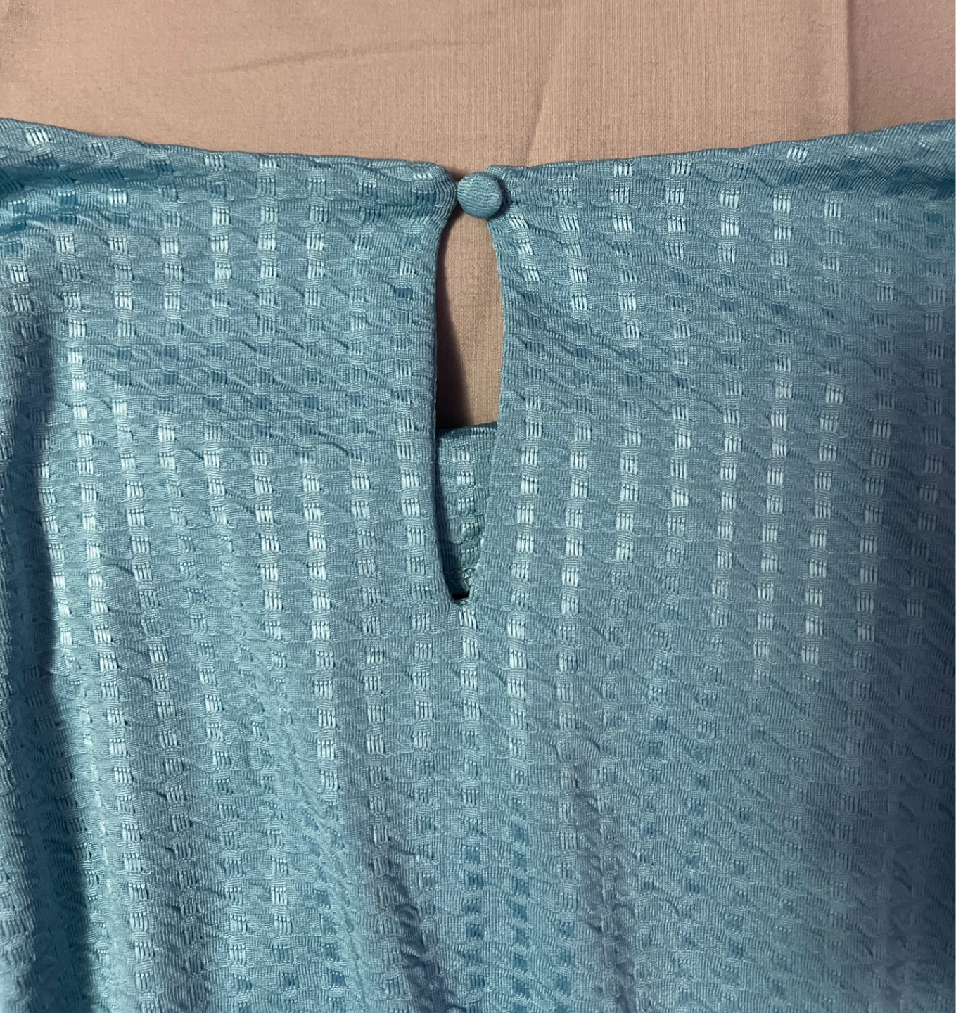 Suzy Women's Blue Textured Peplum Top - photo 5