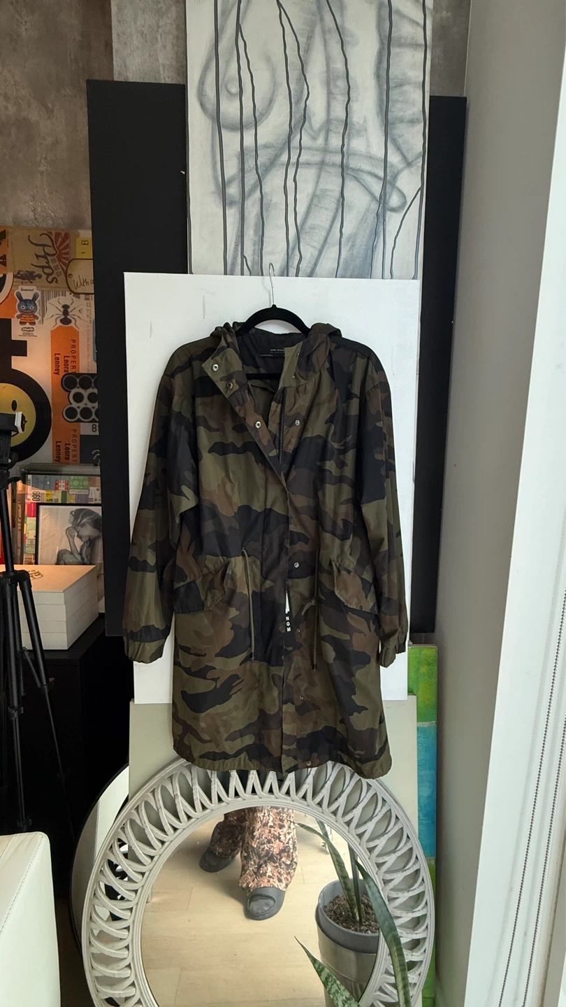 Zara Basic Camo Anorak Jacket size L
