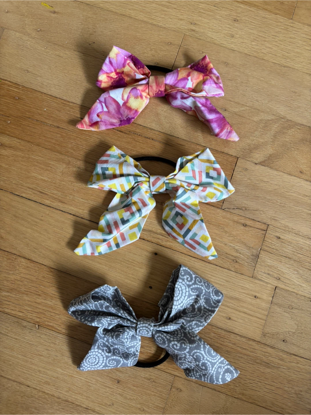 Fabric Bow Hair Ties