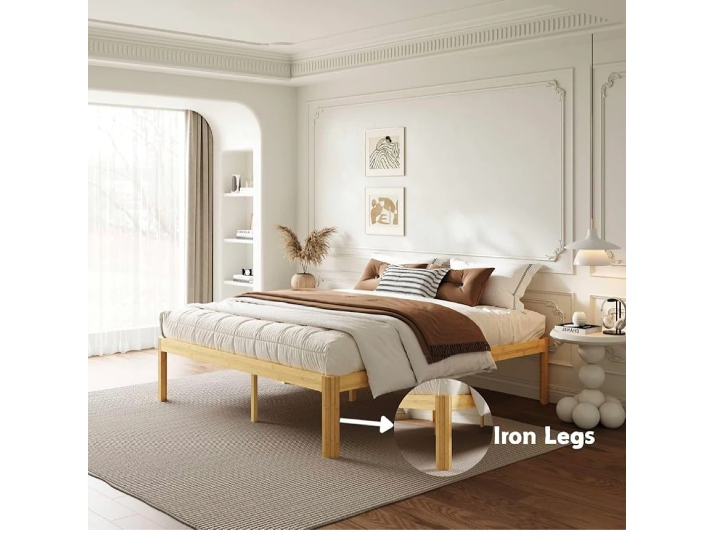 King Size Bed Frame with 1000 lbs Weight Capacity - photo 2