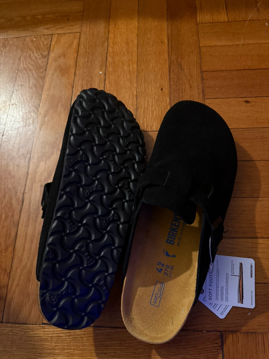 Birkenstock Black Suede Clogs - Size 42 (9) - photo 3