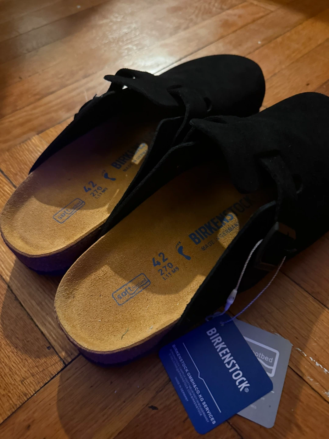 Birkenstock Black Suede Clogs - Size 42 (9) - photo 2