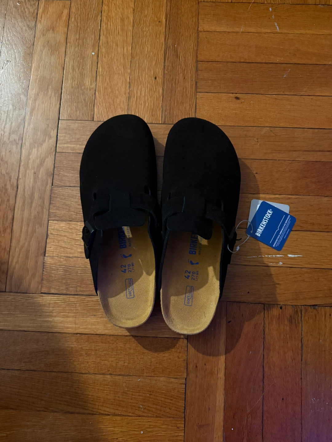 Birkenstock Black Suede Clogs - Size 42 (9)
