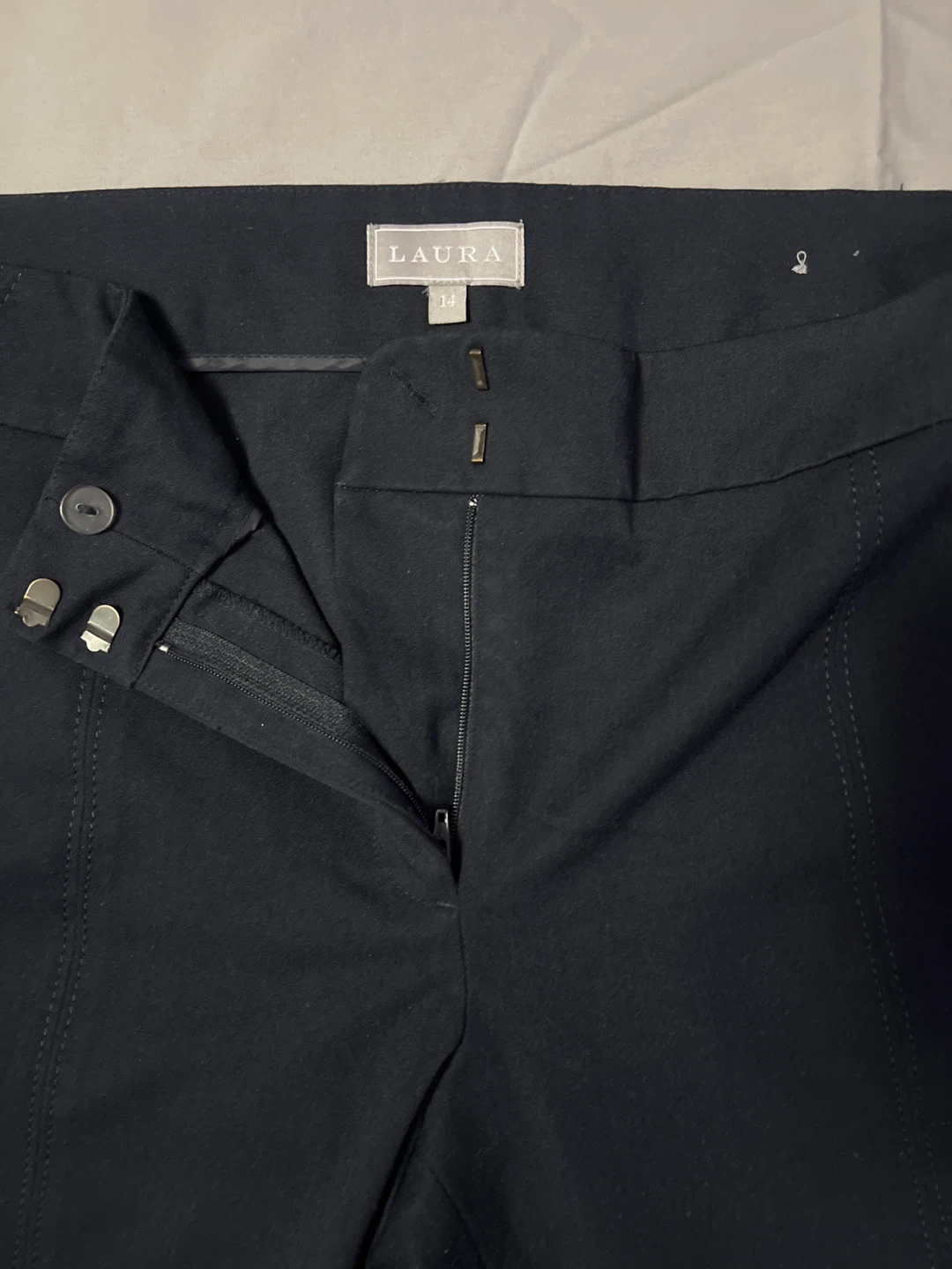 LAURA Black Pants Size 14 - photo 2