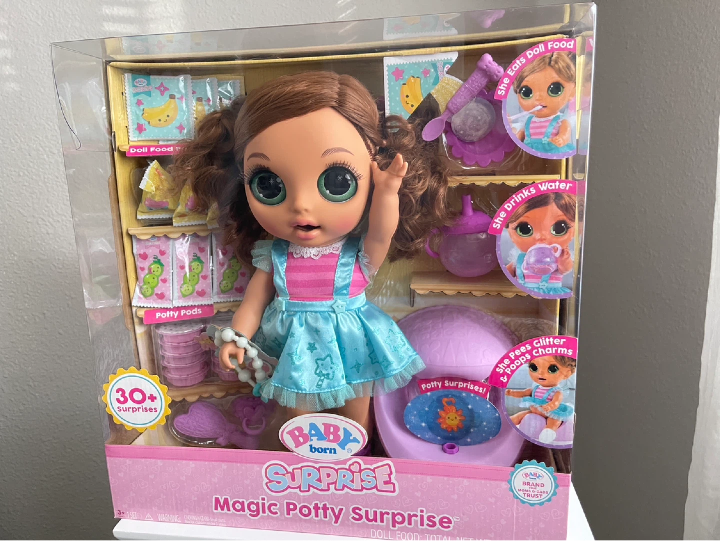 Baby Born Magic Potty Surprise Doll with 30+ Surprises