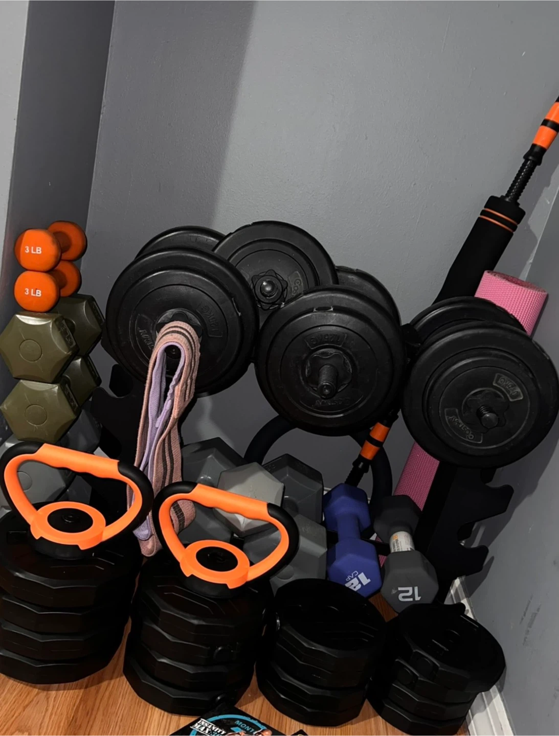 Equipo para hacer en casa. / Home exercise equipment