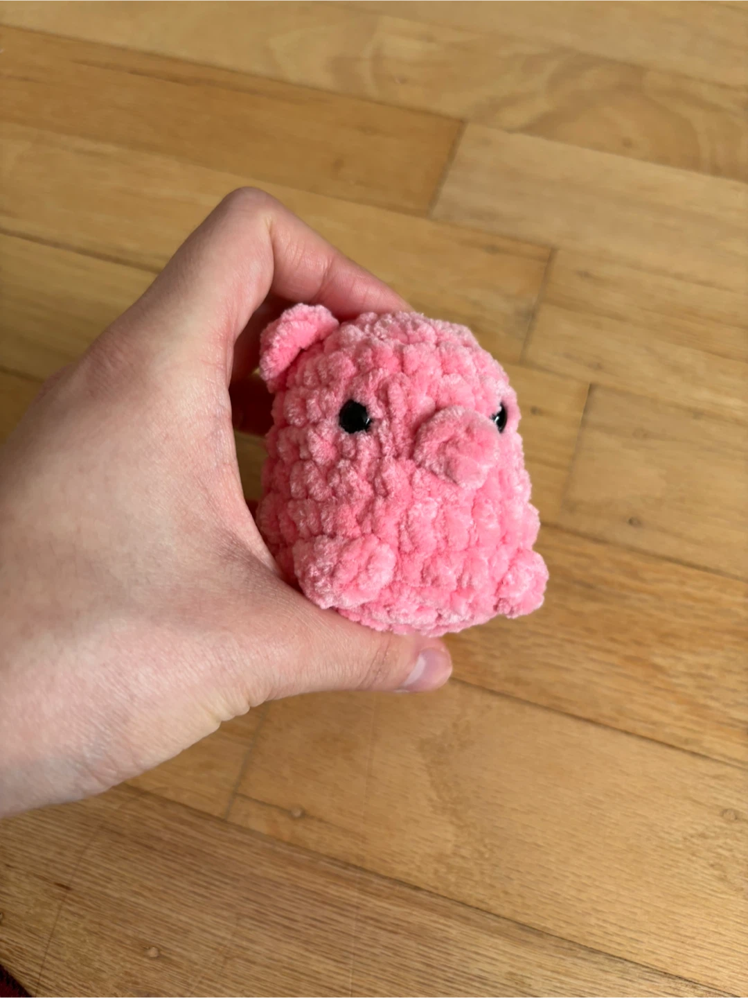Handmade Pink Crocheted Pig Toy - photo 2