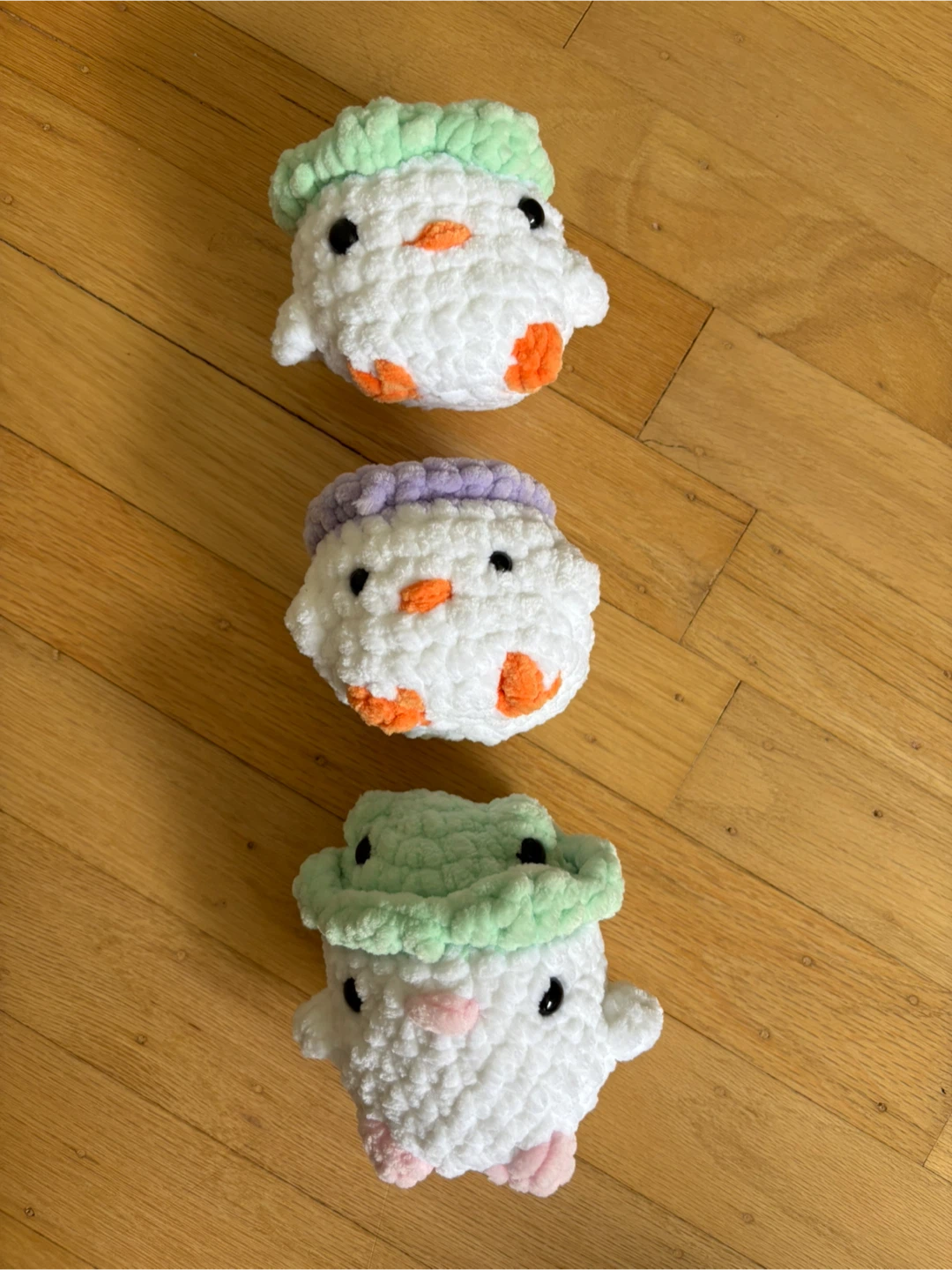 Chicks with hats