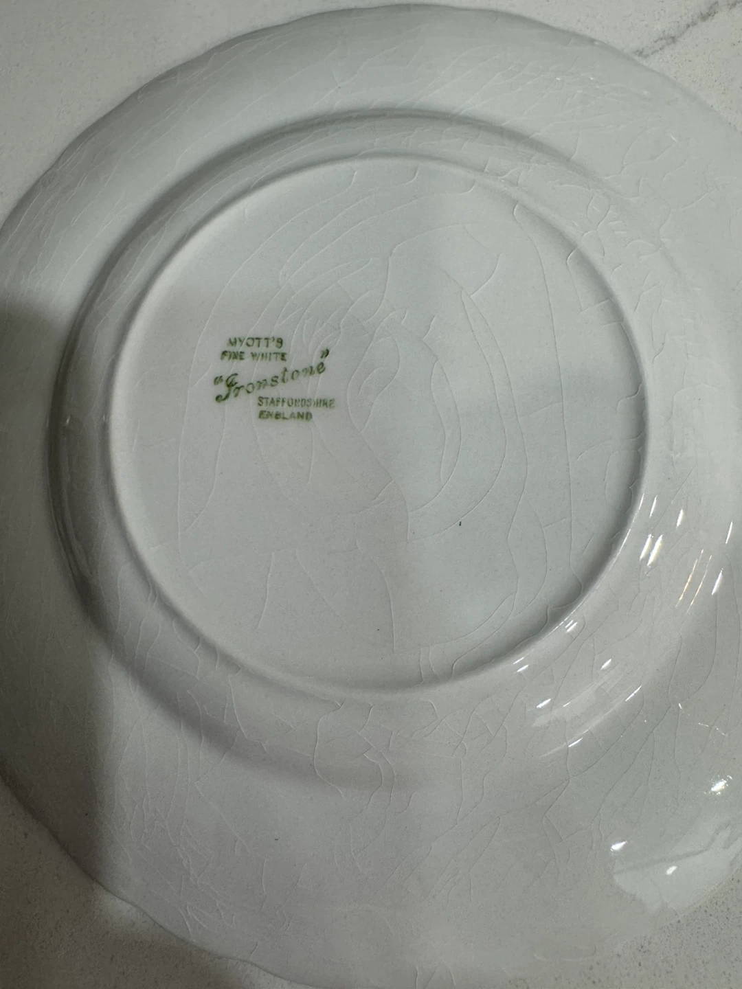 Myott's Fine White Ironstone "Stoneleigh" Plates - photo 3