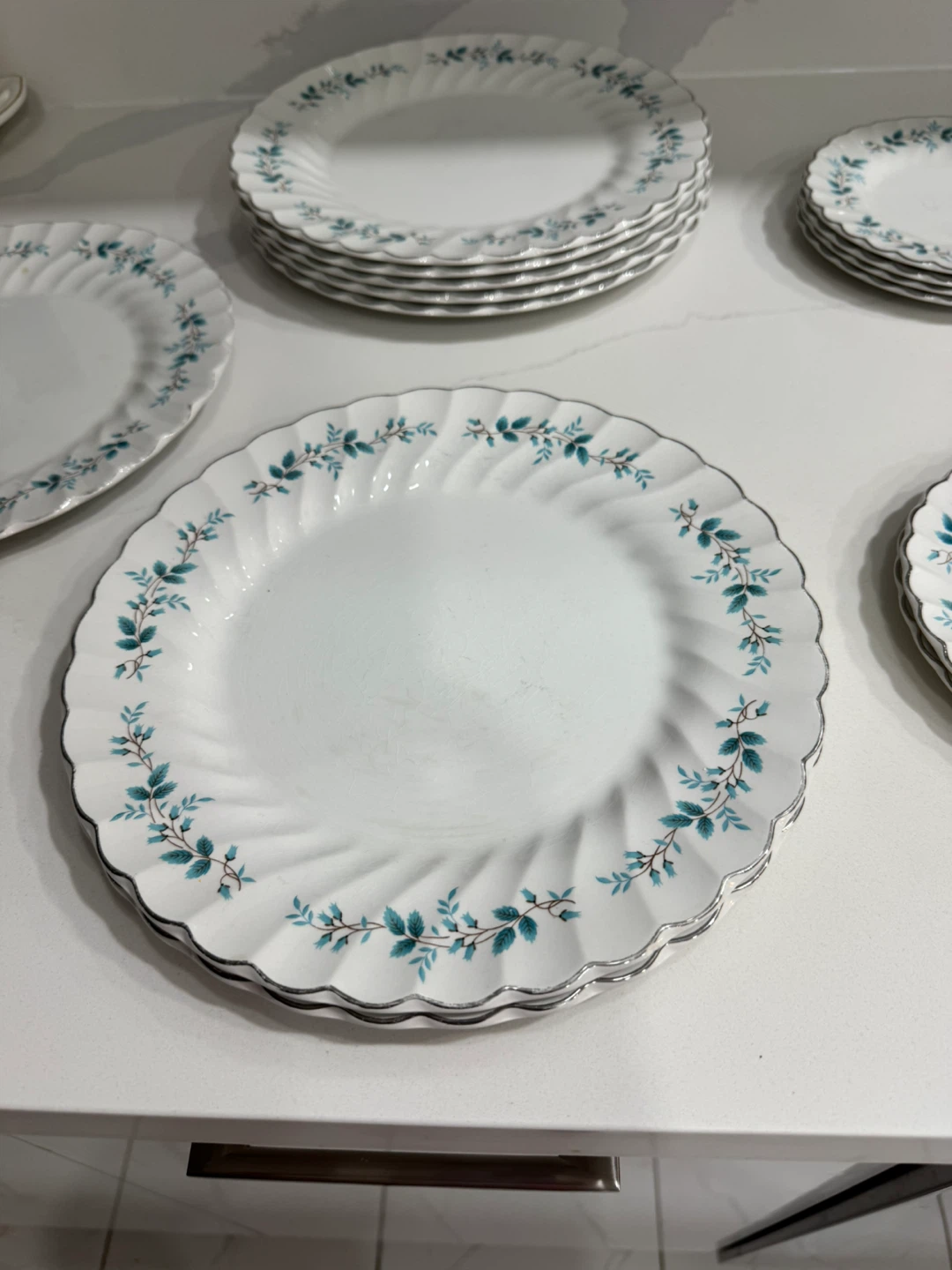 Myott's Fine White Ironstone "Stoneleigh" Plates - photo 4