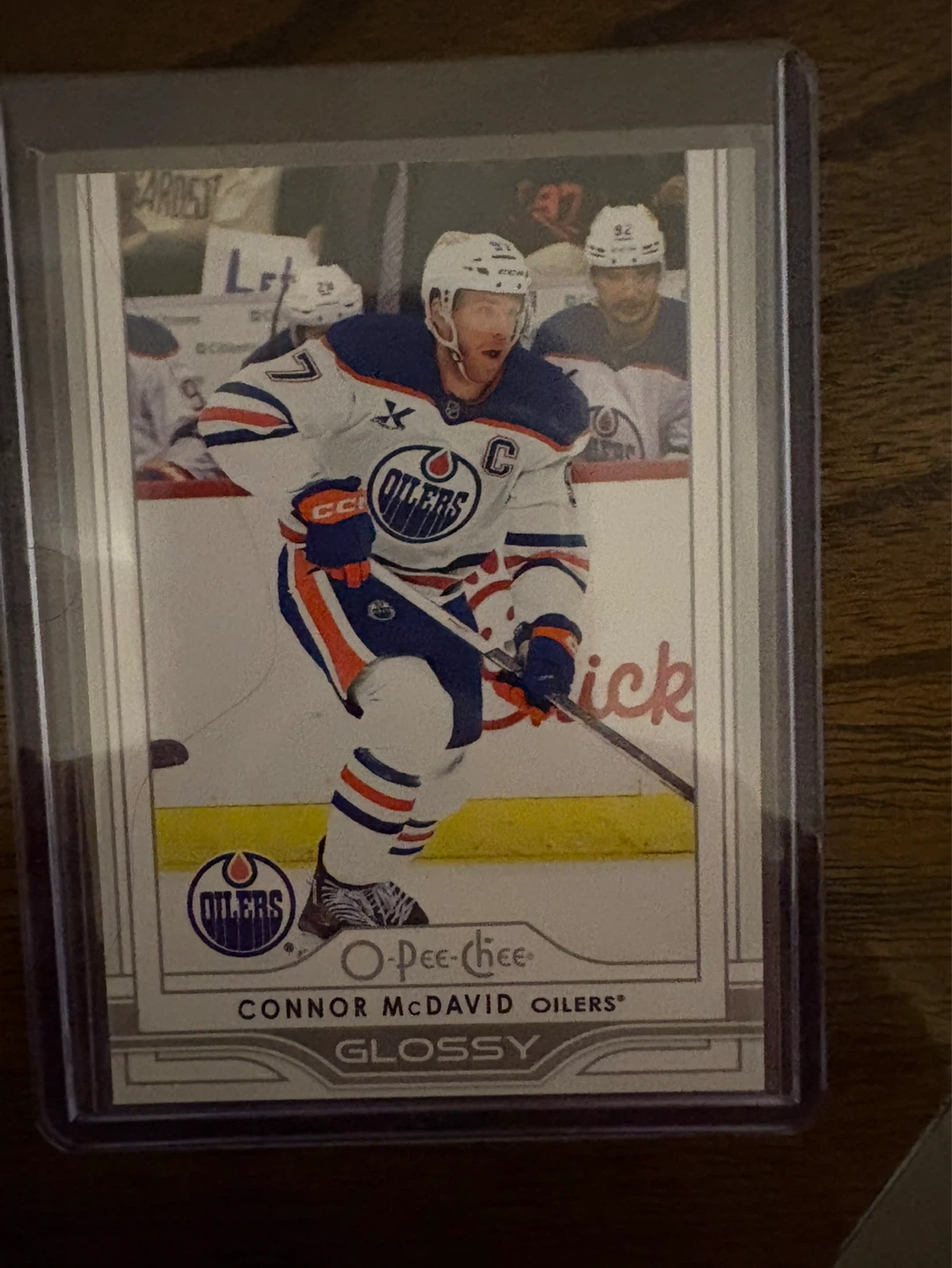 O-Pee-Chee Glossy Connor McDavid Hockey Card