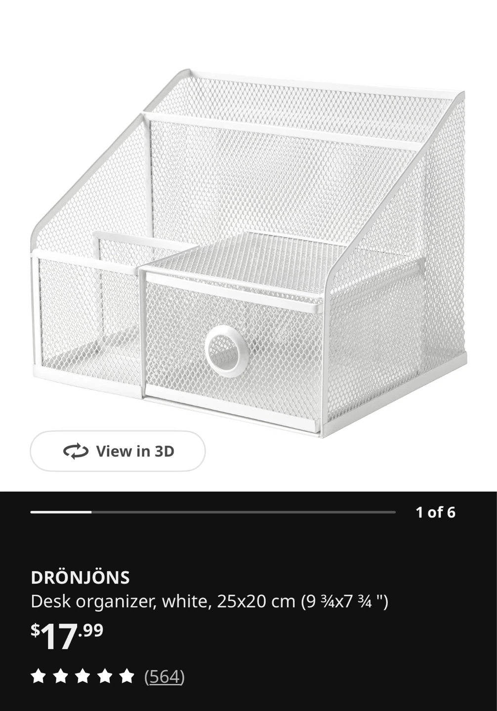 IKEA DRÖNJÖNS Desk Organizer
