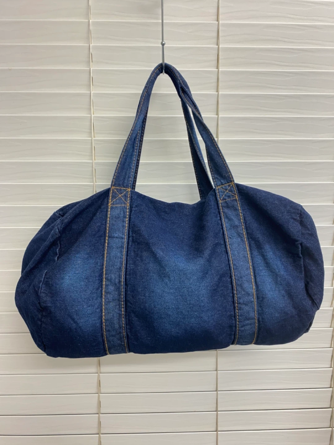 GUESS Vintage-inspired Denim Duffle Bag - photo 3