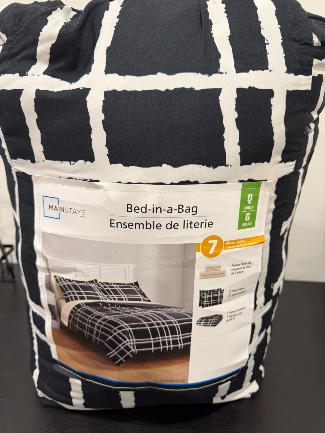 Mainstays Queen Bed-in-a-Bag 7-Piece Comforter Set - photo 2