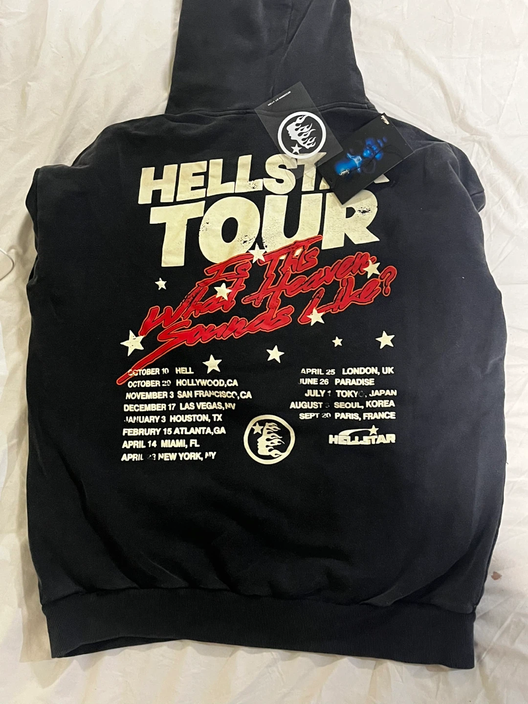 Hellstar Records "Is This Heaven?What Sounds Like?" Tour Hoodie - photo 3