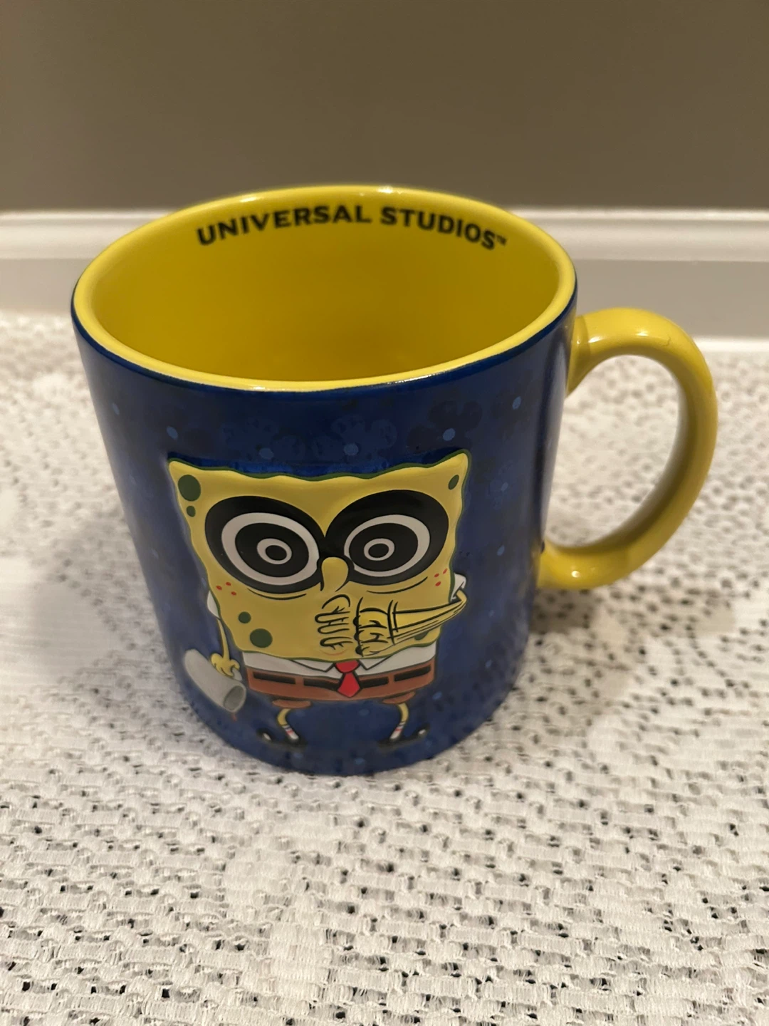 Universal Studios Spongebob "Yes, I've heard of decaf." Mug