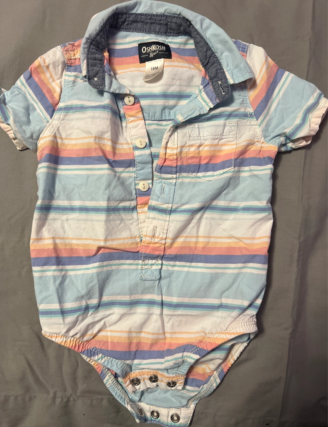 OshKosh B'gosh Striped Bodysuit - 18 Months