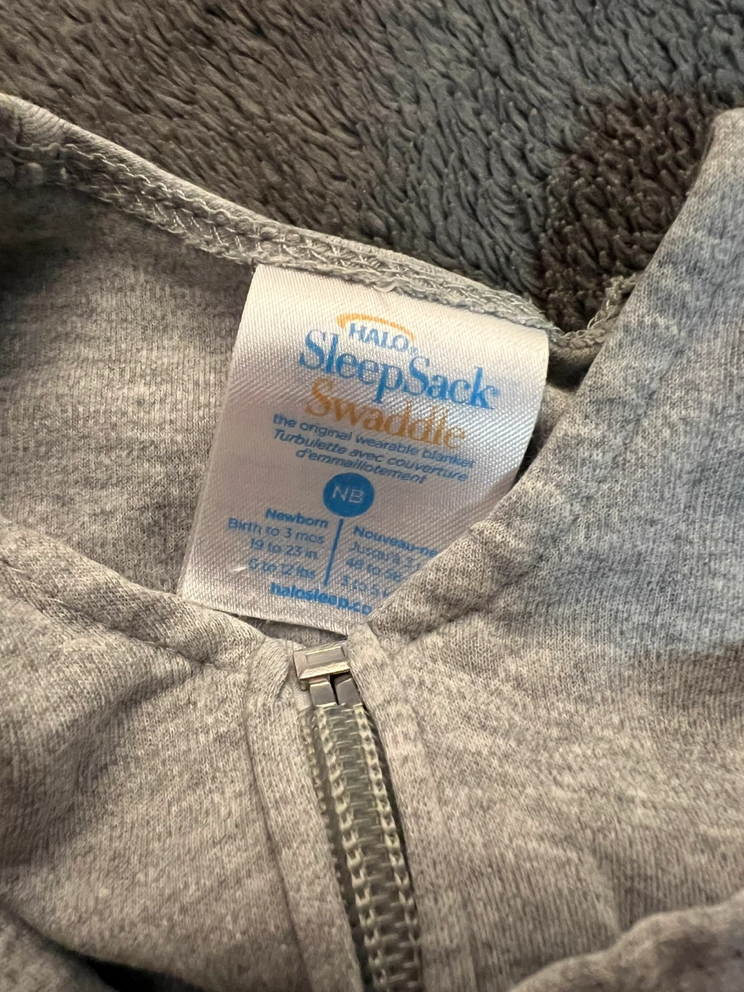 HALO SleepSack Swaddle Newborn Grey - photo 3