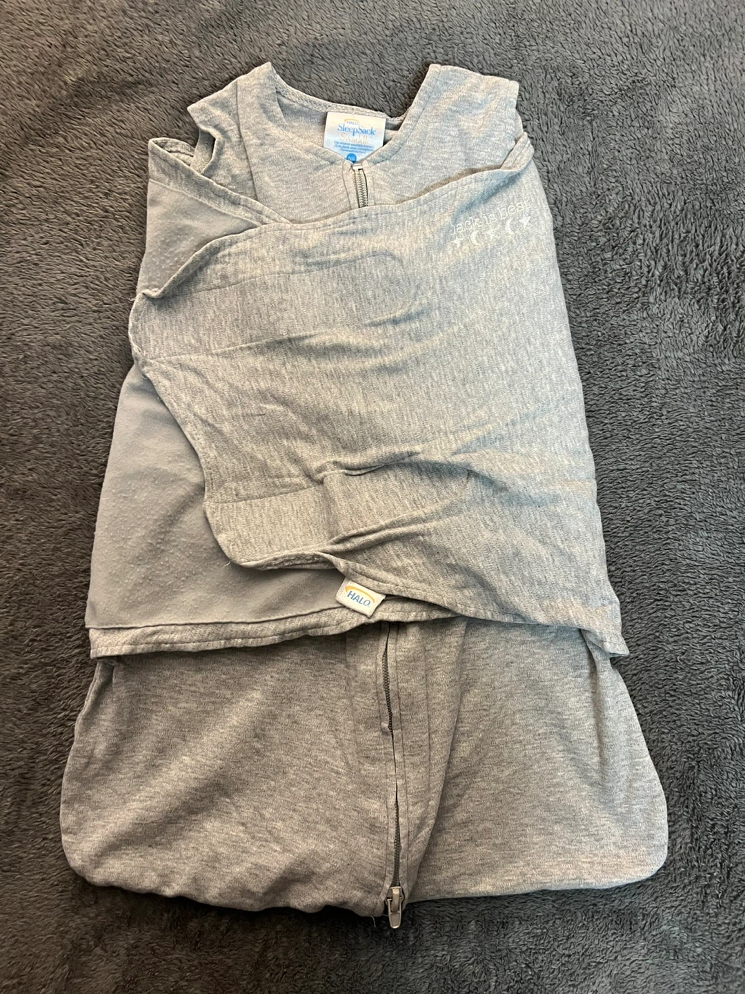 HALO SleepSack Swaddle Newborn Grey