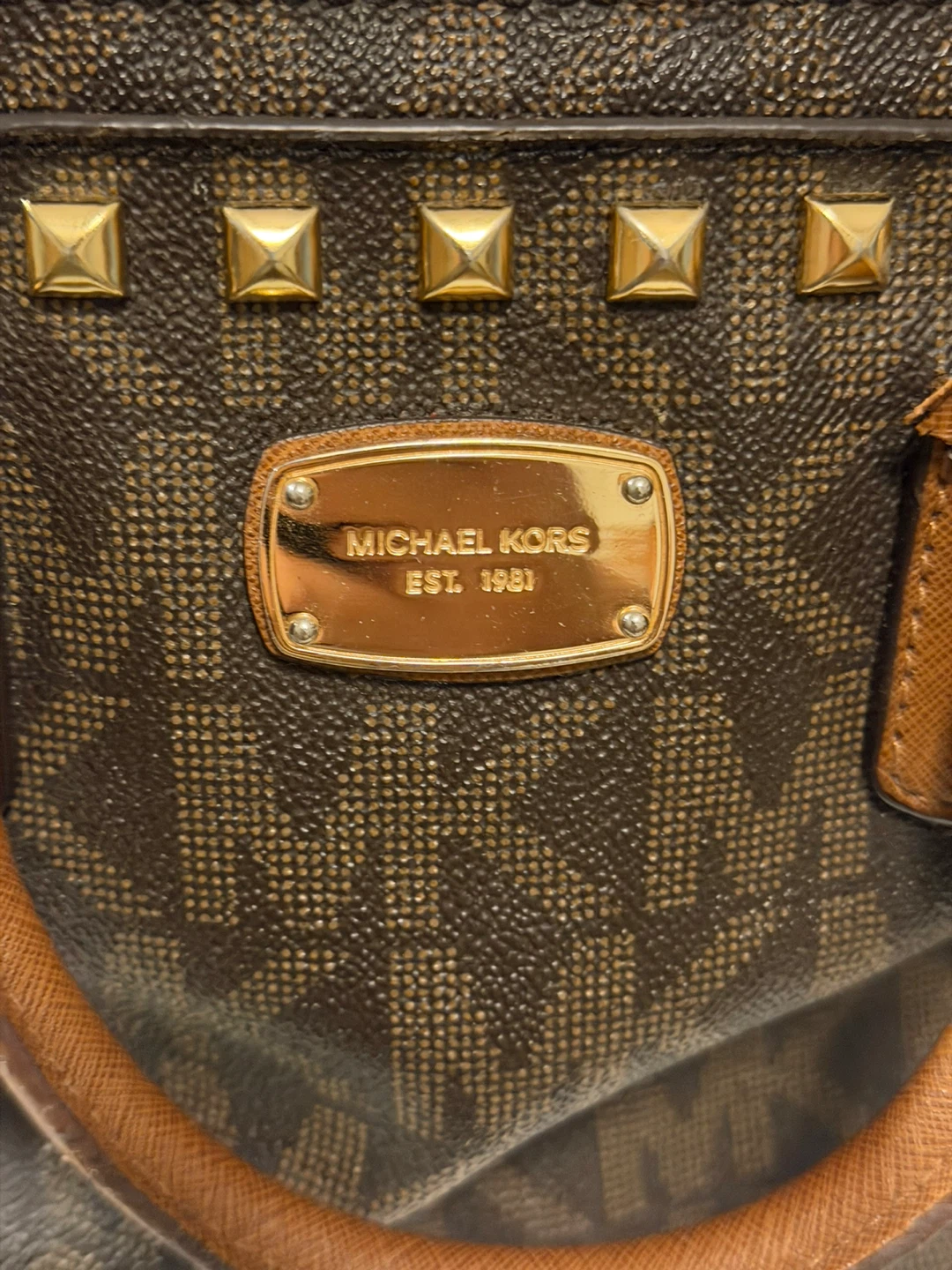 Michael Kors Studded Satchel Handbag - photo 2