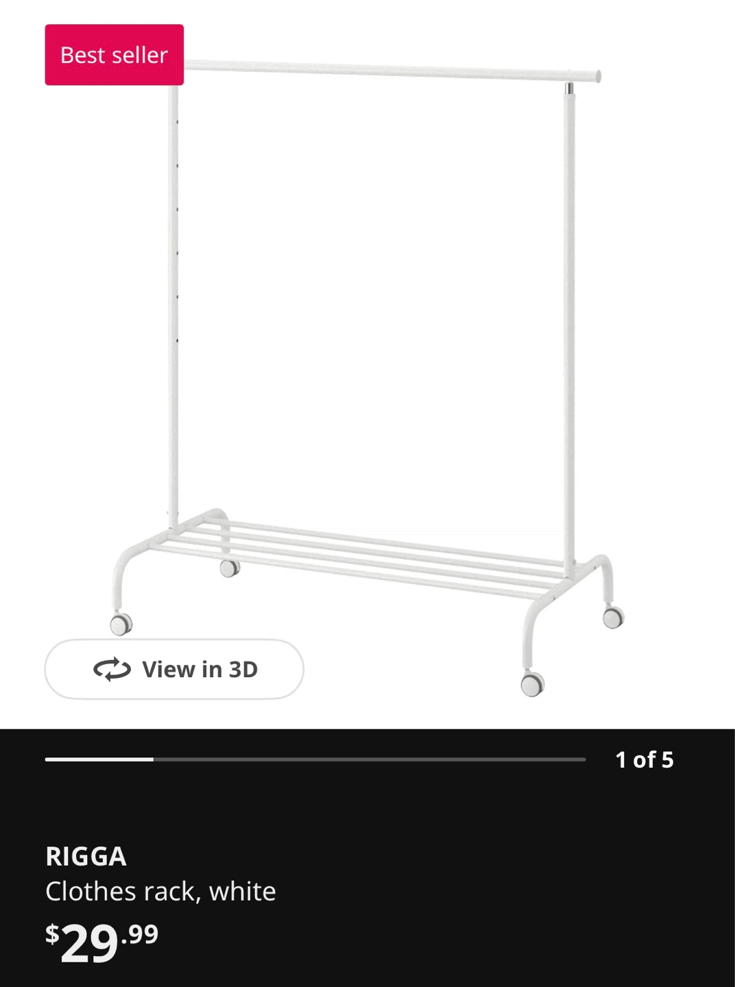 IKEA RIGGA Clothes Rack