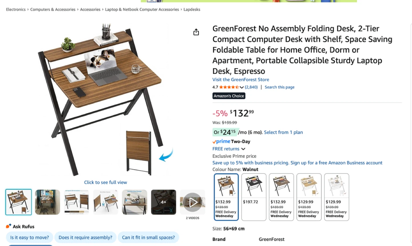 Foldable Office Table (Desk) - photo 3