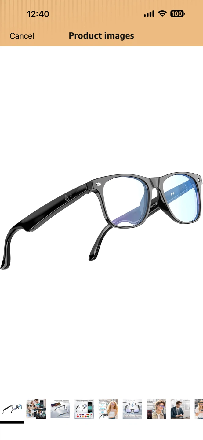 Smart Glasses with Bluetooth 6.0 and ENC Noise Reduction