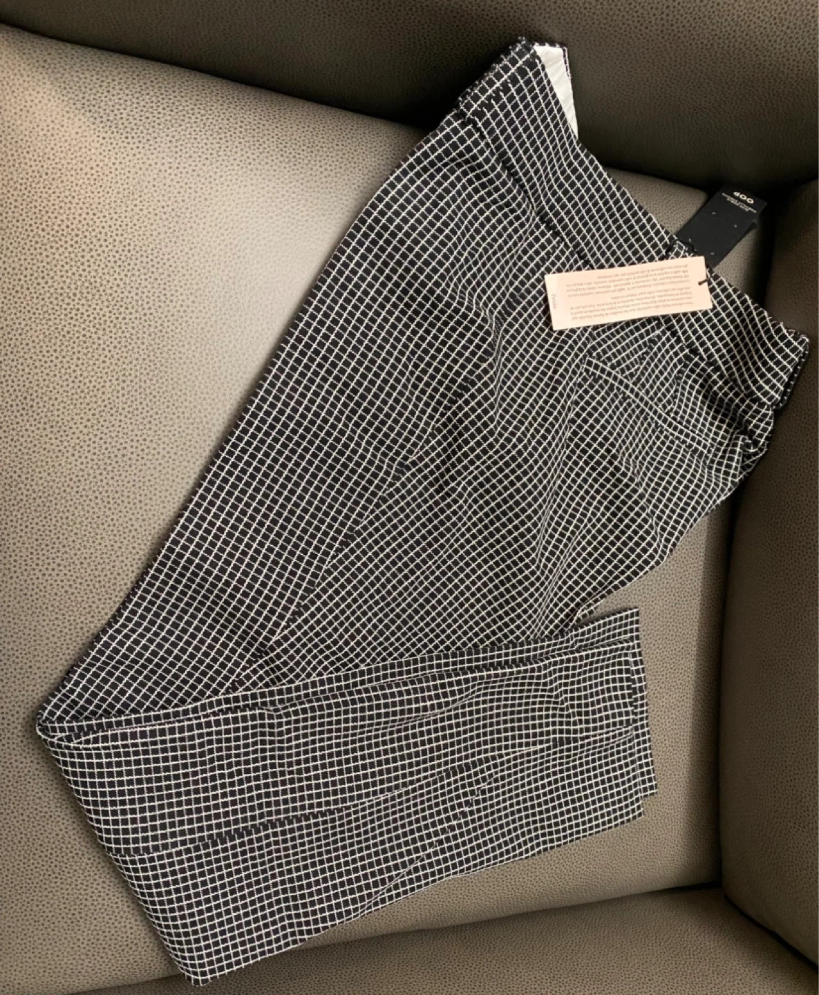 Banana Republic Black White Gingham Pants Petite - photo 3
