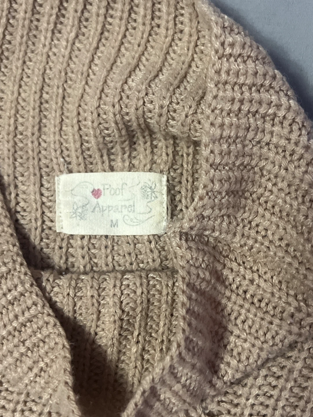Poof Apparel Knit Turtleneck Sweater - M - photo 2