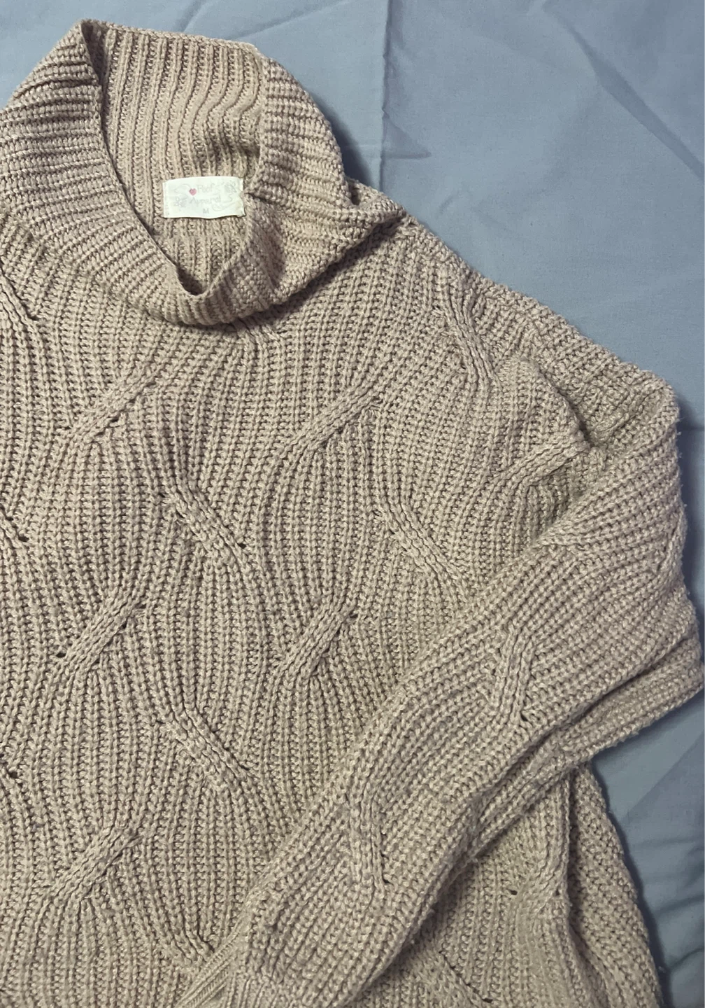 Poof Apparel Knit Turtleneck Sweater - M - photo 3