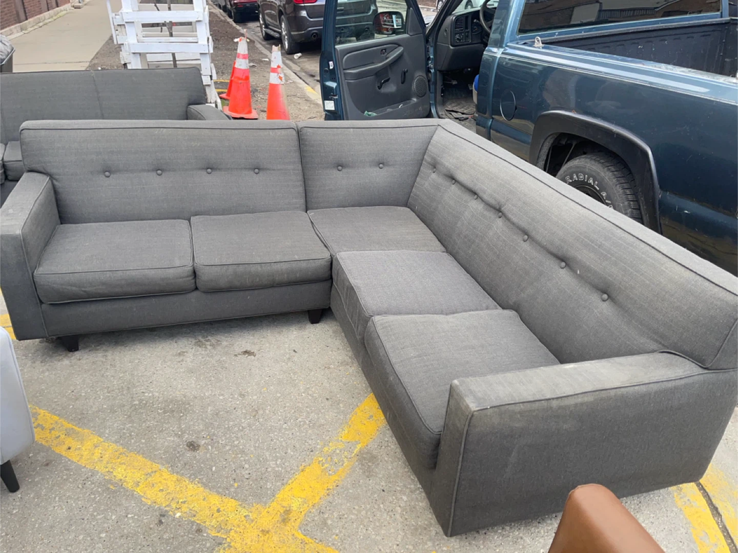 Gray Sectional Sofa