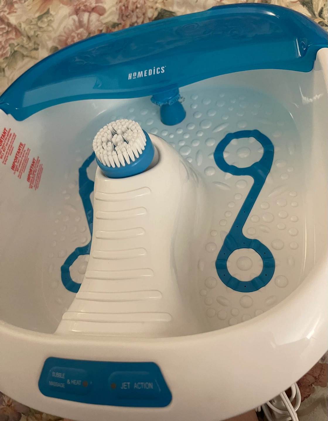 🌱 HoMedics Bubble Bliss Deluxe Foot Spa with Bubble Massage - photo 4
