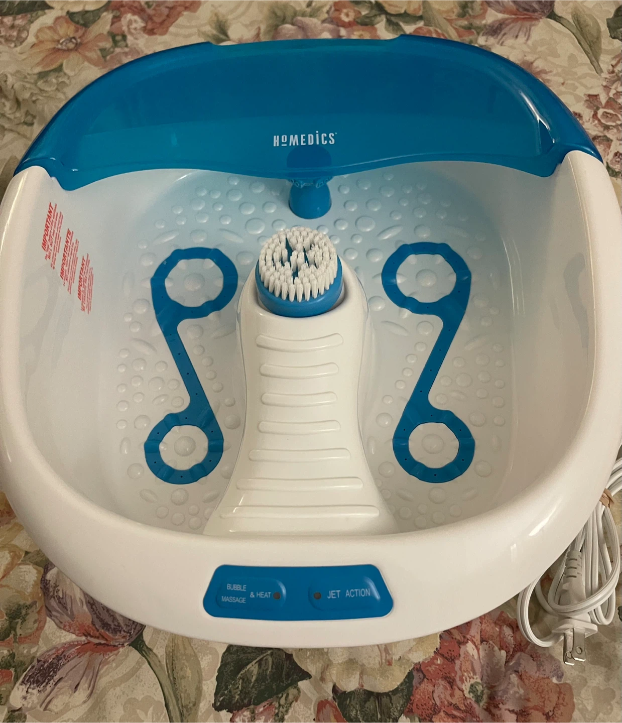 🌱 HoMedics Bubble Bliss Deluxe Foot Spa with Bubble Massage - photo 3