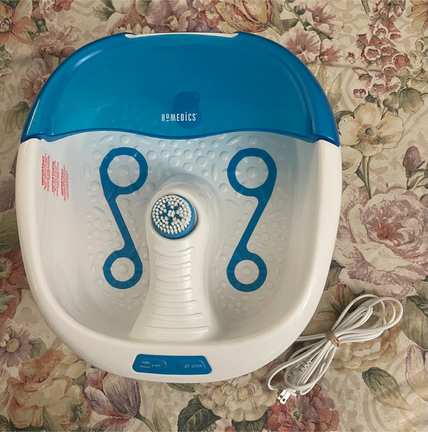 🌱 HoMedics Bubble Bliss Deluxe Foot Spa with Bubble Massage - photo 2