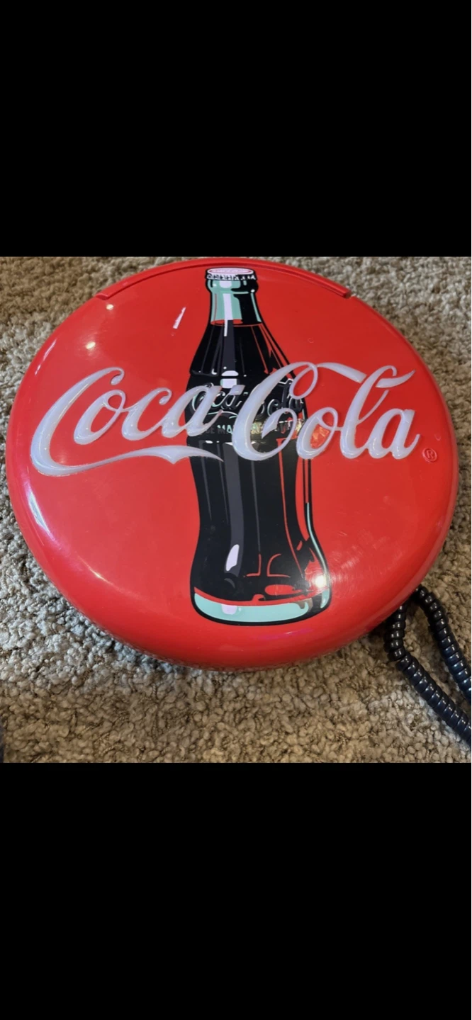 🌱 Coca-Cola Blinking Disc Telephone - photo 2