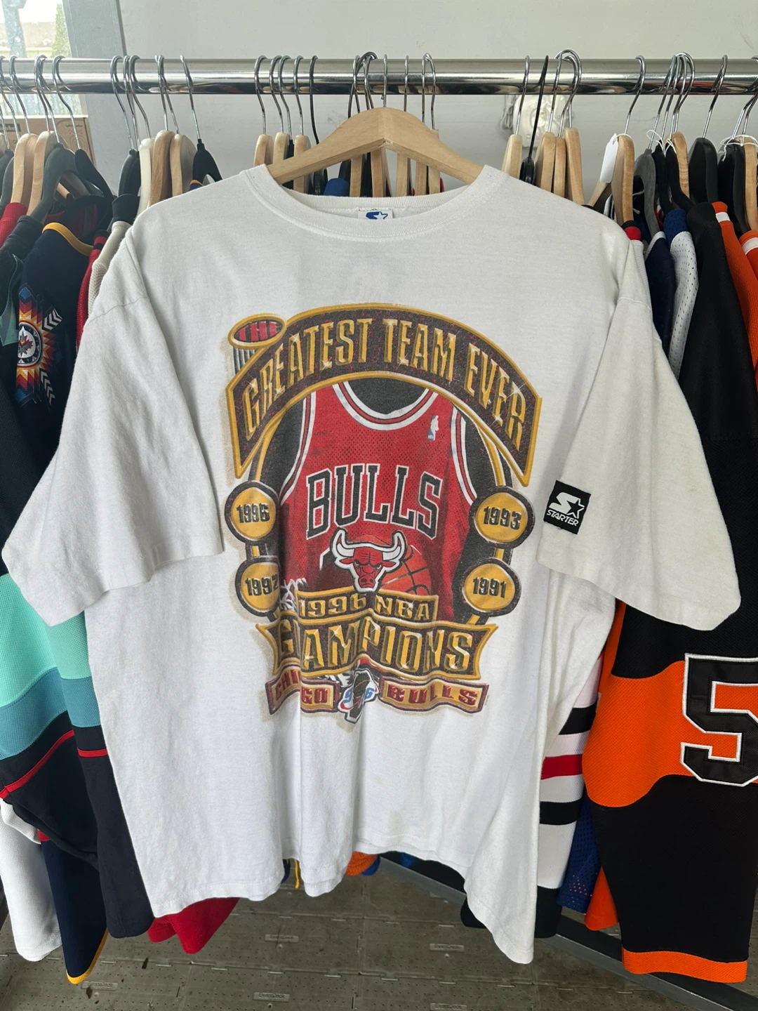 Starter Chicago Bulls 1996 NBA Champions T-Shirt
