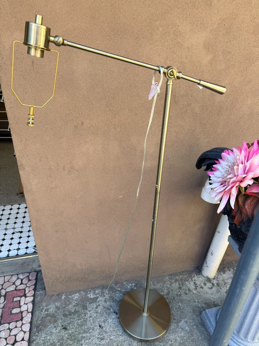 Adjustable Brass Floor Lamp