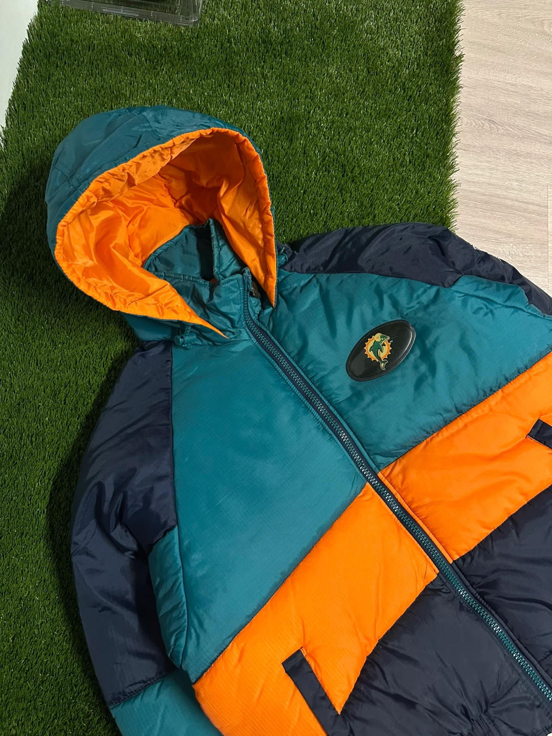 Pro Player Miami Dolphins Reversible Puffer Jacket GD/L - photo 2