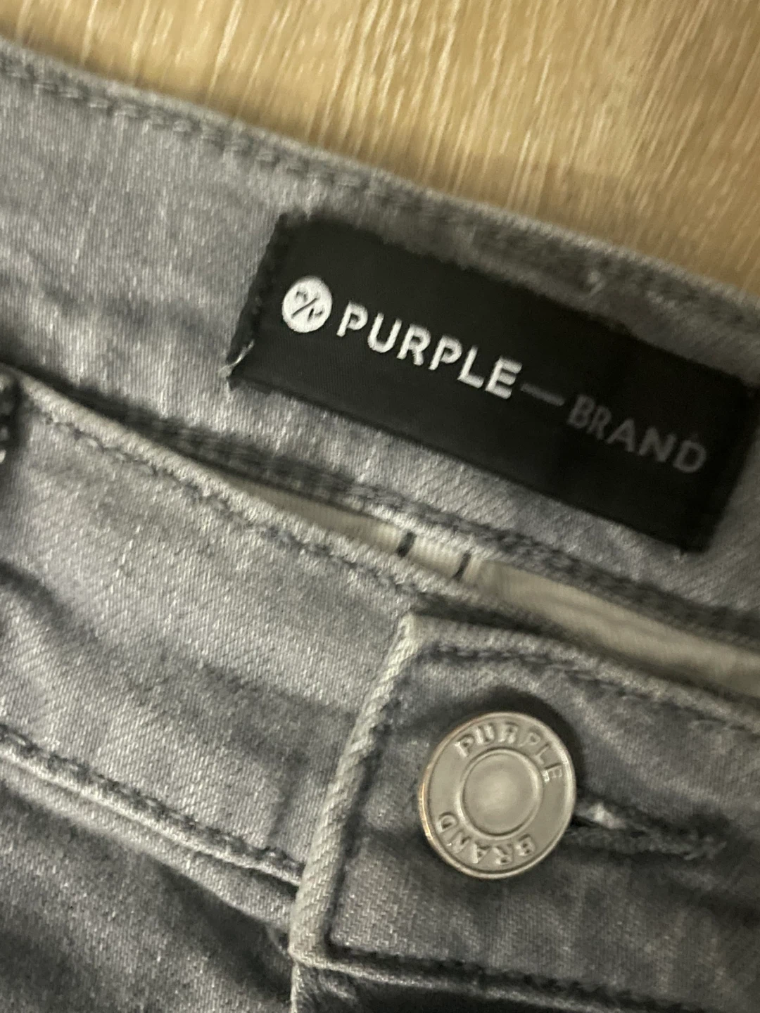 Purple Brand Grey Paint Splatter Distressed Jeans - photo 2