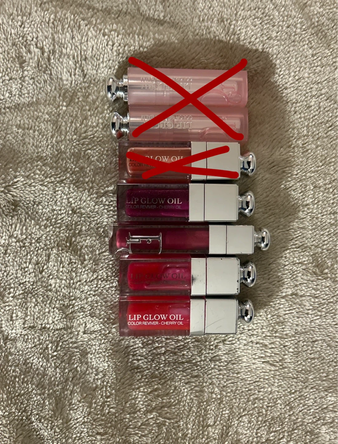 Dior Lip Glow Oil & Lip Glow Balm Bundle of 4