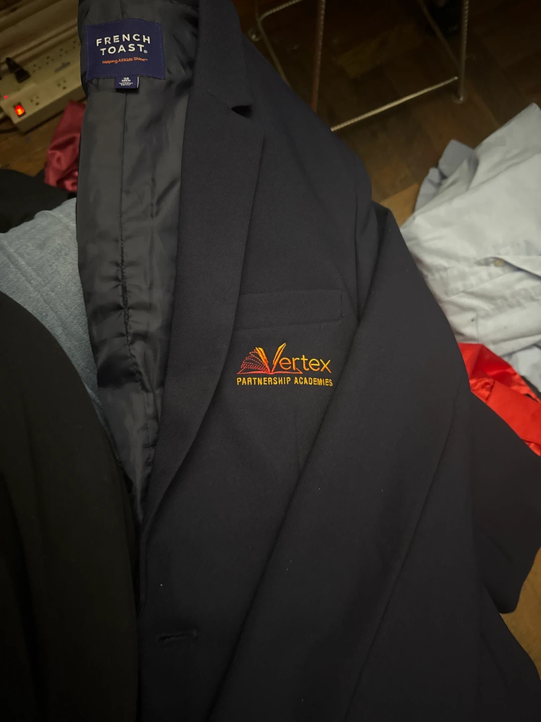 French Toast Boys Navy Blazer Size 38 - photo 3