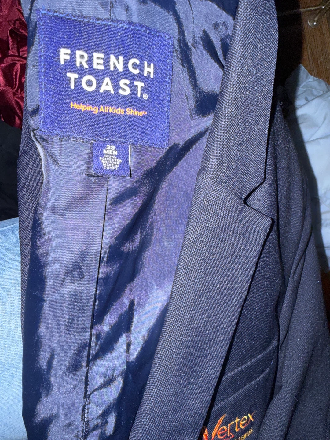 French Toast Boys Navy Blazer Size 38 - photo 2