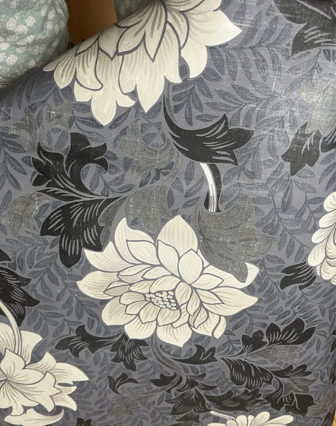 Maxflower Pattern FJ41209 Wallpaper - Gray Floral - photo 2