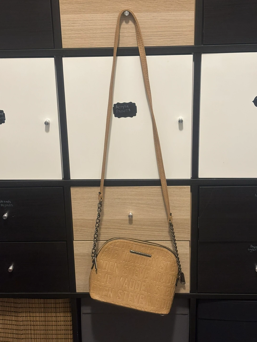 Steve Madden Embossed Crossbody Bag - Tan